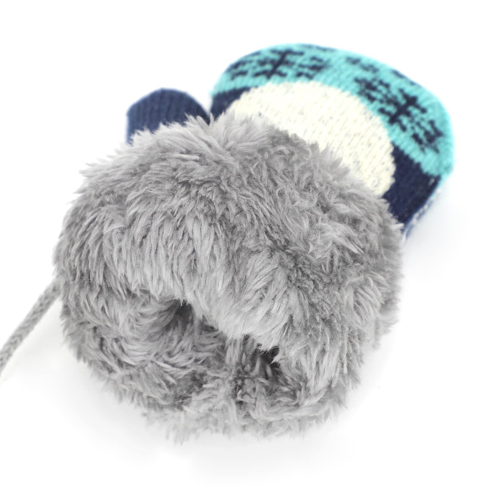 Baby Mittens Warm Mitts Infant Full Finger Gloves Magic Snow Mittens on String Lightweight,soft and comfortable โ image 5
