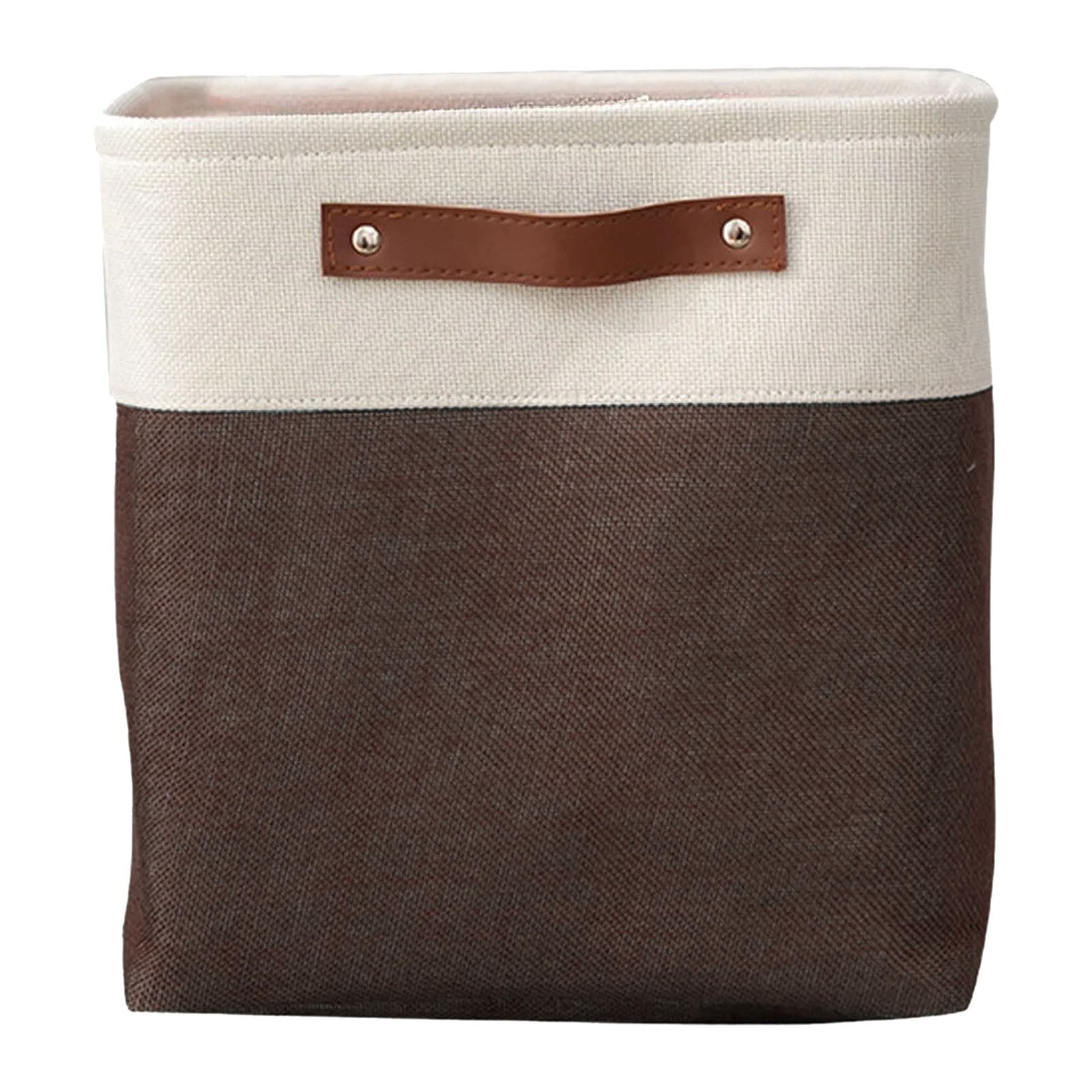 Transparent Zipper Clothing Storage Bag - Heavy-Duty Organizer for Blankets, Linen, Bed Sheets, Clothes & Pillows, Brown, 30 × 23 × 15 cm