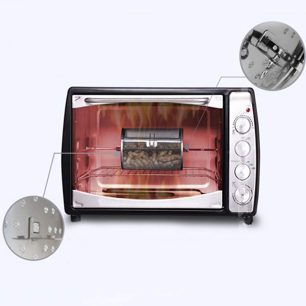 Rotisserie Basket for Oven & Grill - 360-Degree Rotating Stainless Steel with Door Opening Design, Perfect for Smoking Meat, Roasting Nuts, and BBQ Accessories — image 3