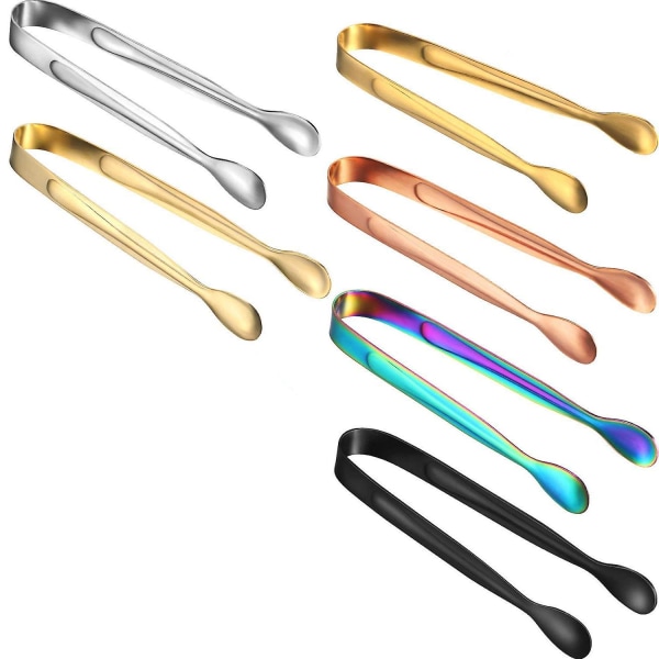 Sugar Clips, Candy Clips 6 pcs Multicolor Stainless Steel Ice Stick for Party Wedding Gifts Salad Bar and Kitchen โ image 3