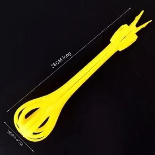 Red 2-Piece 3-in-1 Multi-Functional Egg Whisk & Food Tongs Set — image 6