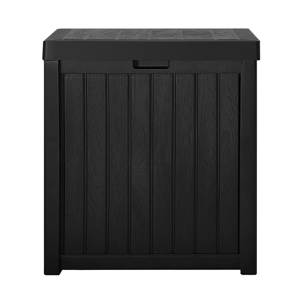 Gardeon Outdoor Storage Box 195L Organiser Garden Bench Deck Toy Shed Tool Black โ image 3