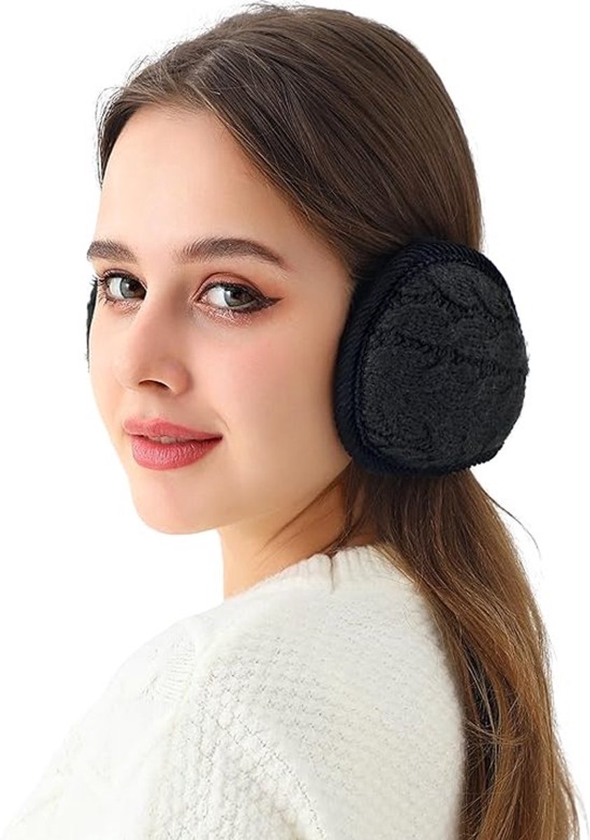 Warm Ear Warmers - Ear Warmer - Classic Winter Ear Warmers - Fleece Ear Warmers - Wraparound Sturdy Soft Comfortable Plush - Fleece Headband - Ear Warmer Hat — image 3