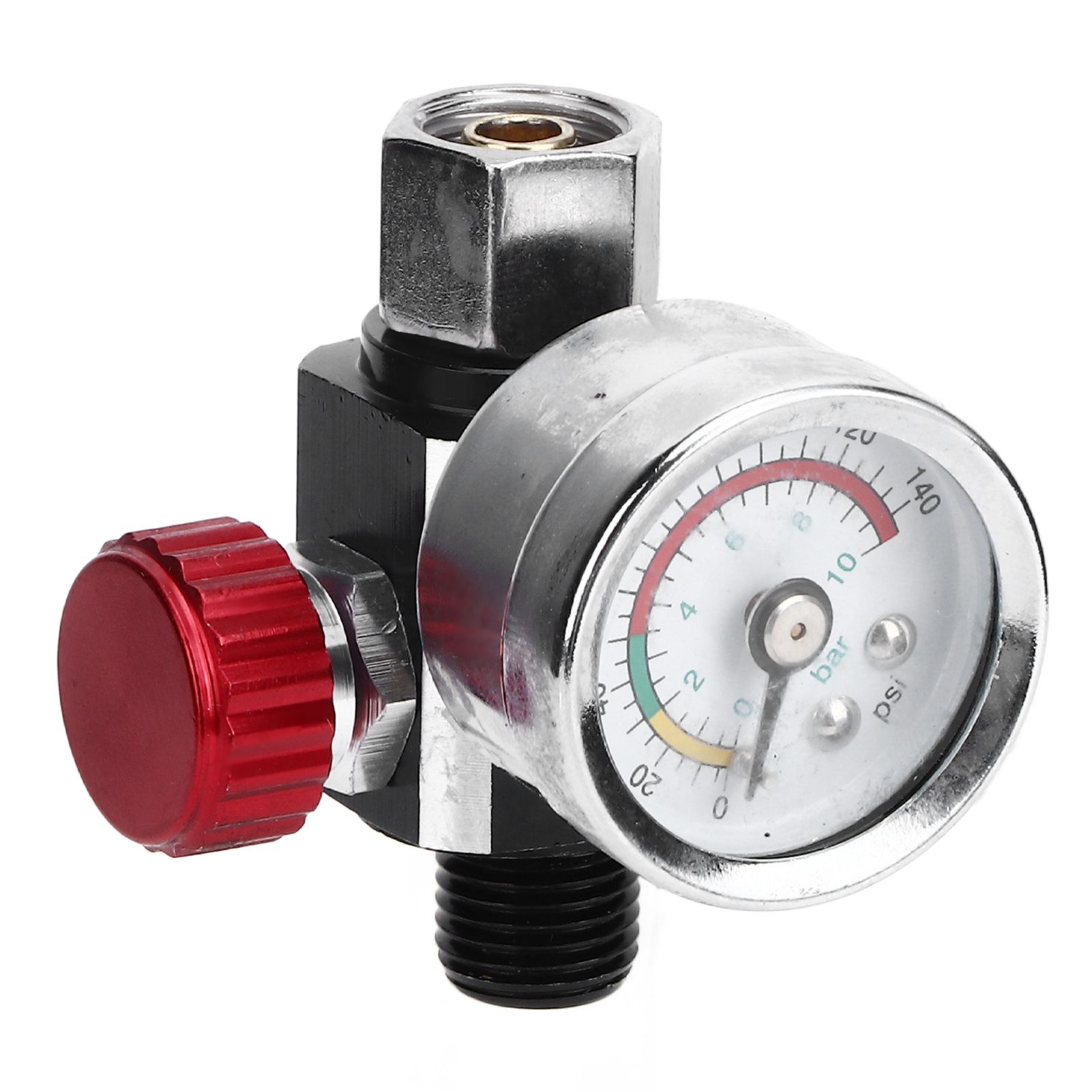 G1/4 140psi Air Pressure Regulator Spray Paint Air Pressure Regulator Airbrush Adjusting Valve — image 5