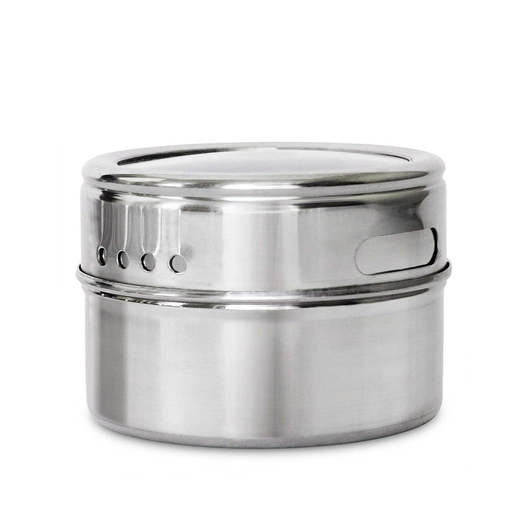 12 Magnetic Spice Jar Tins and Steel Plate - 150g Seasoning Storage Containers โ image 2