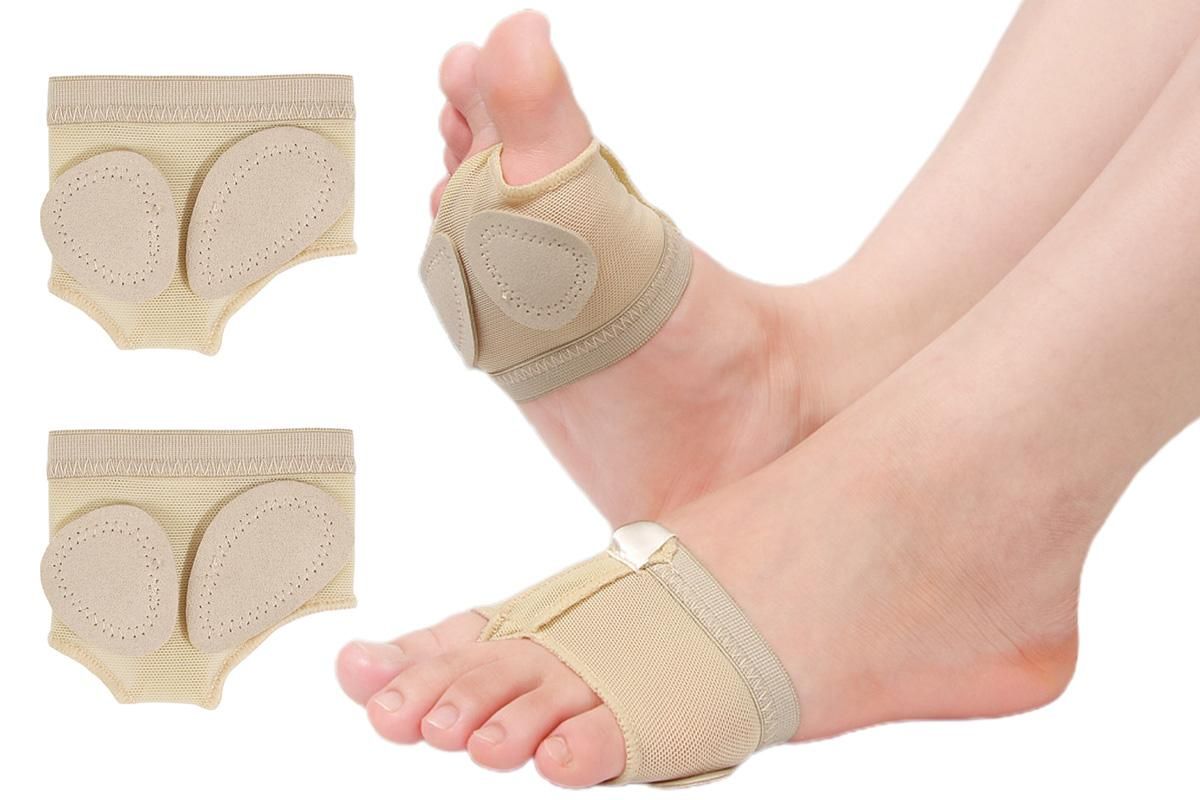 Foot Thongs Toe Undies Forefoot Shoes Ballet Dance Paws Pad Cover Half Lyrical - L