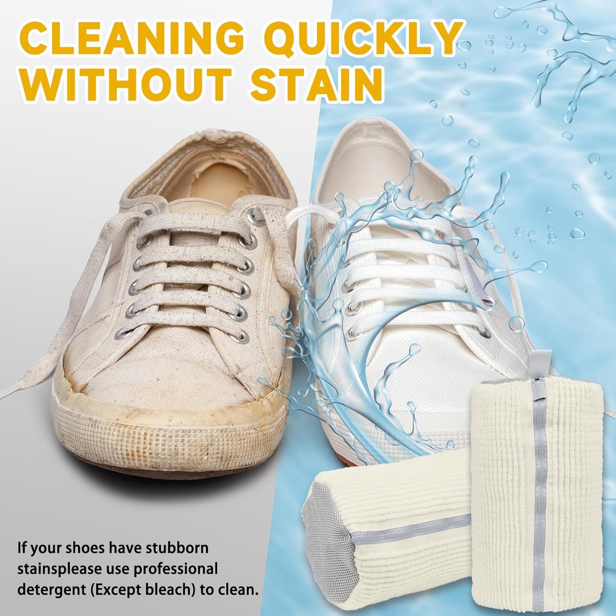 Laundry Bag - Shoe Laundry Net - Shoe Laundry Bag - 39 x 19 Cm - Anti-Deformation Mesh - Delicate Laundry - Shoe Washing - Shoe Laundry Bag - Laundry - Washing — image 3