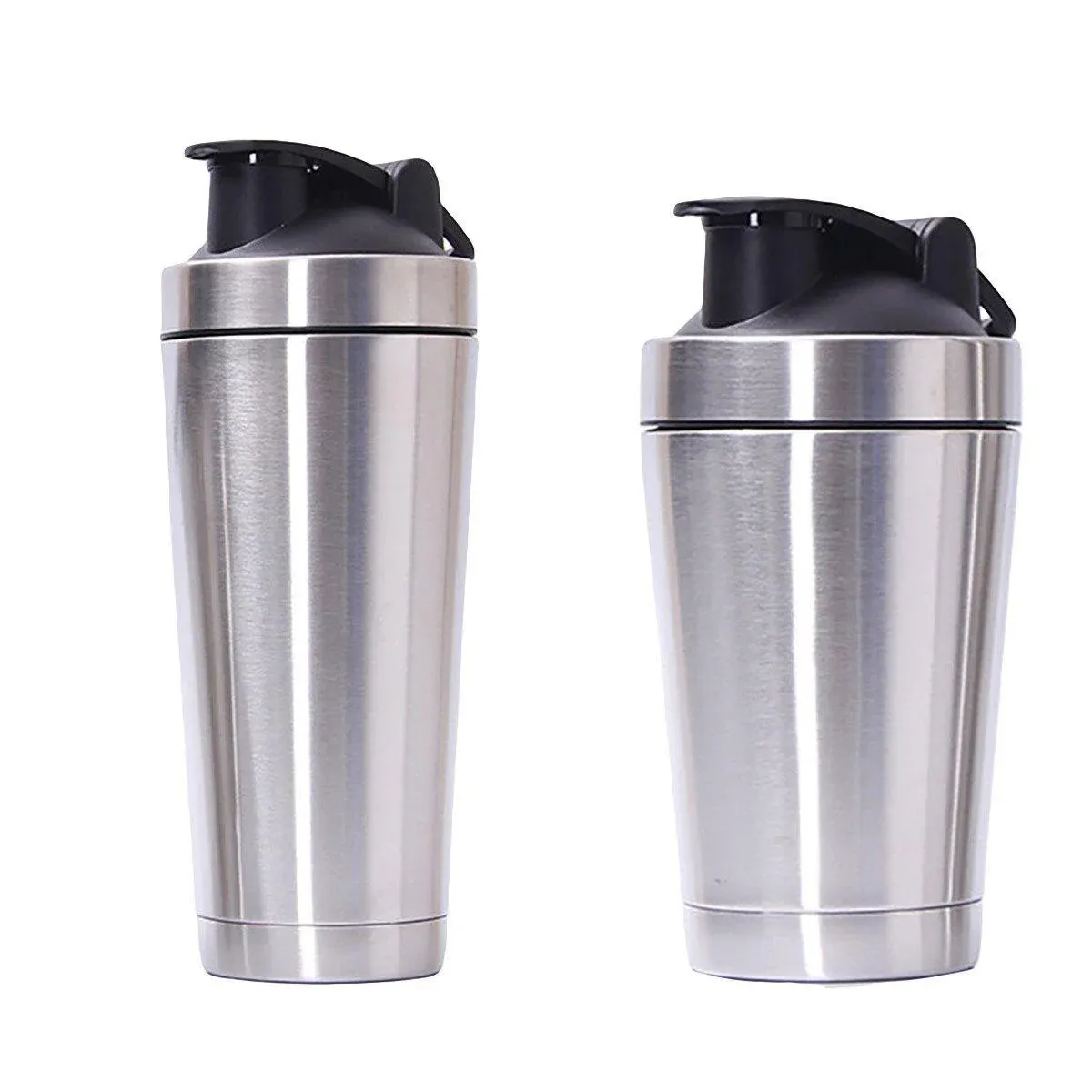 500/750ML Stainless Steel Protein Blender Shaker Cup Bottle Mixed Water Sport - 750ml — image 3