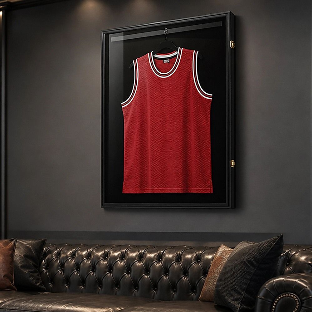 Wall Mounted Lockable Jersey Display Case 80cm Sports Memorabilia Storage Box For Football And Basketball Shirts โ image 4