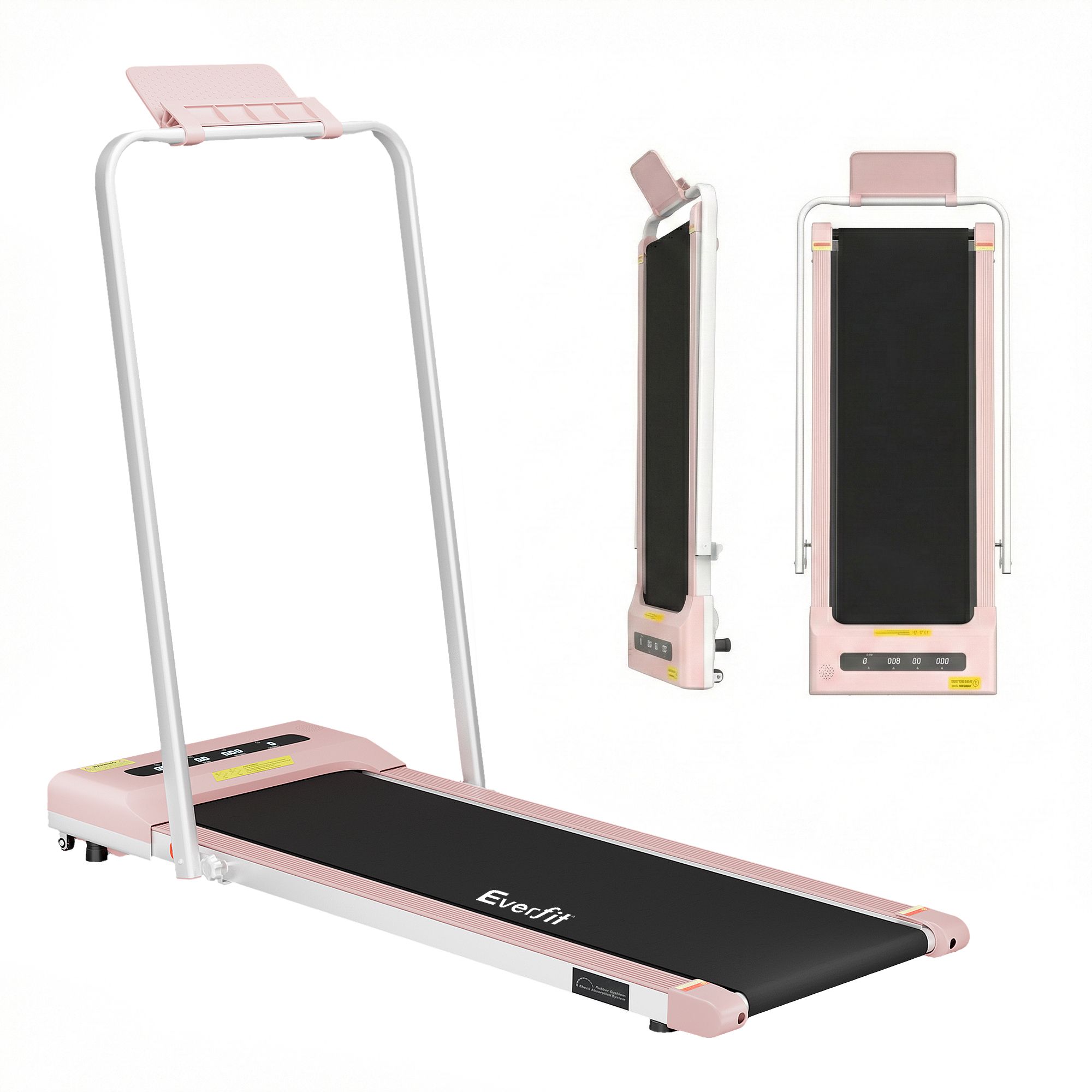 Everfit 2 in 1 Treadmill Electric Walking Pad Under Desk Home Gym Fitness 380mm Pink โ image 3