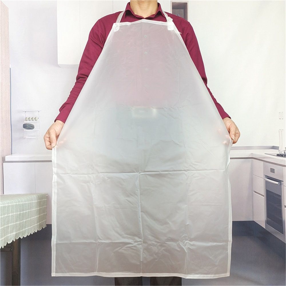 Bib Apron with Fixed Neck Strap and Utility Pocket – Full-Coverage Chef Apron for Kitchen, Restaurant & Café — image 3