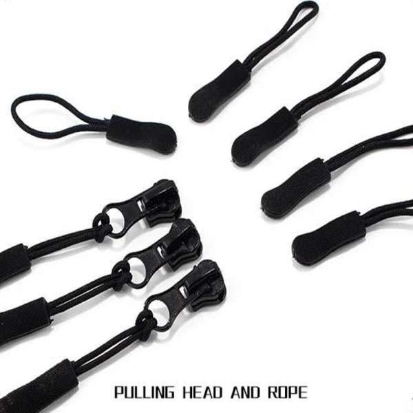 50-pack Black Replacement Zippers for Clothing, 6 inches — image 6