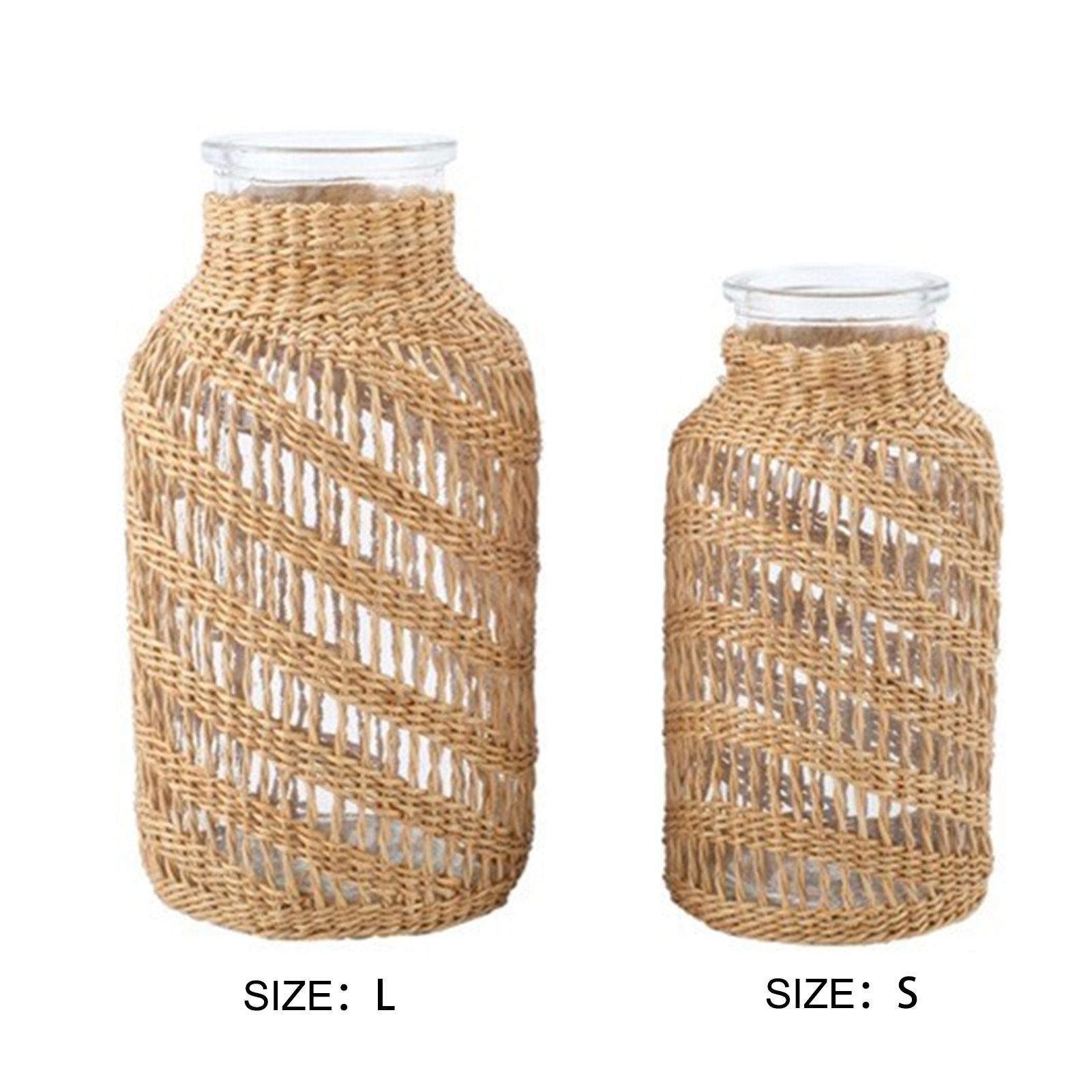 Weaving Vases Rattan Weaving Vases Living Room Home Decoration — image 3