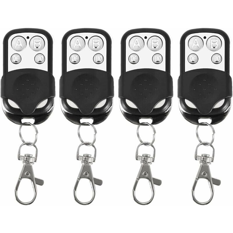 4 Pack Universal Electric Garage Door Remote Control, 433 MHz