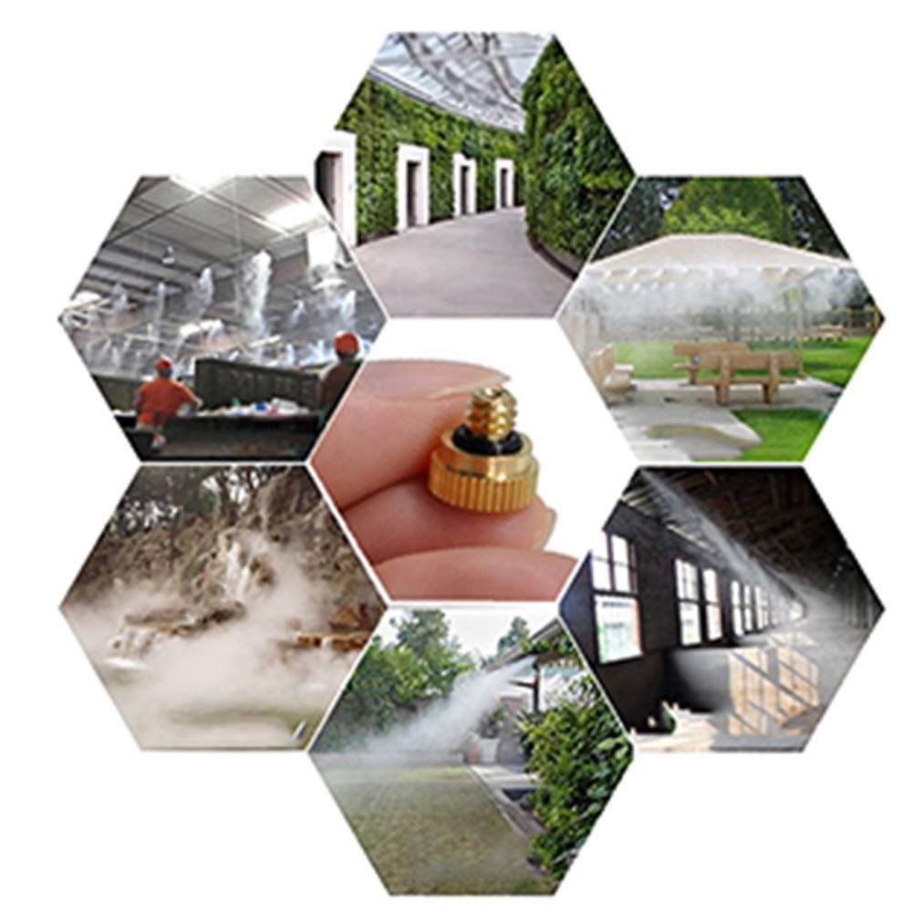 2pcs 2 points brass low-pressure nozzle quick plug socket plug spray suit outdoor garden spray irrigation accessories — image 5