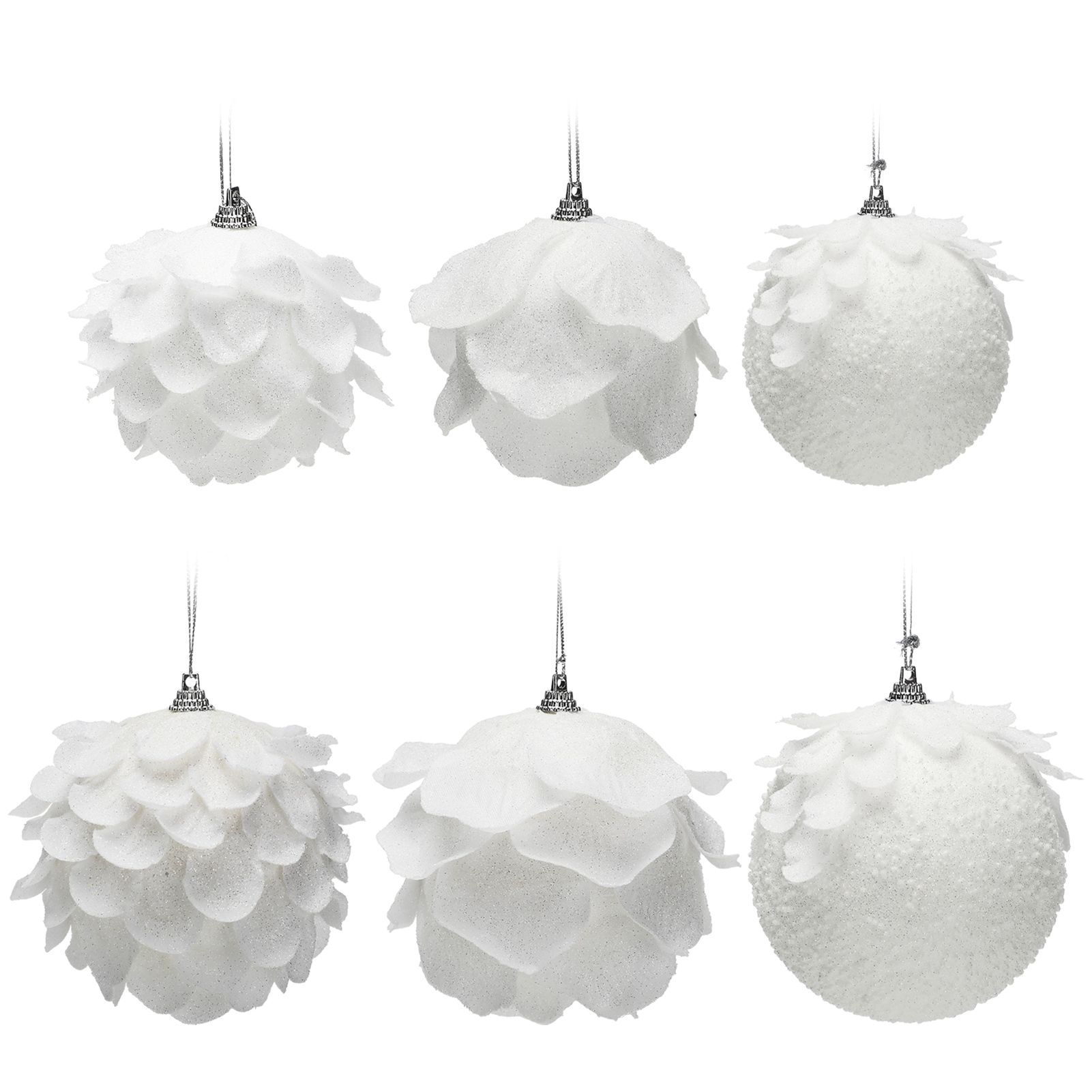 Foam Ball Snow White Christmas Ball Pendant Christmas Tree Decoration Pendant โ image 4