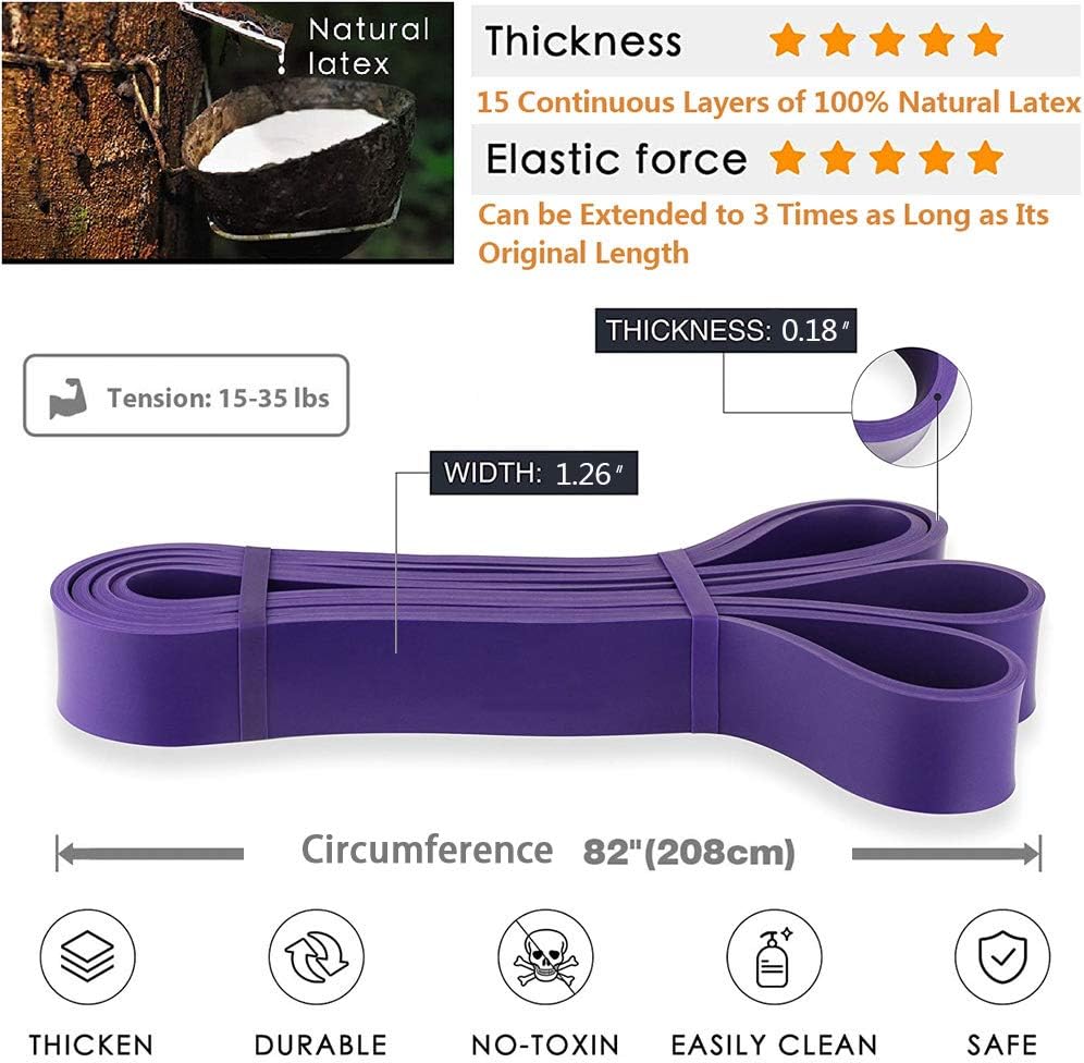 Resistance Bands - Pull-Up Assist Bands - Exercise bands for men and women - Exercises - Stretching - Physiotherapy - Strength training — image 2