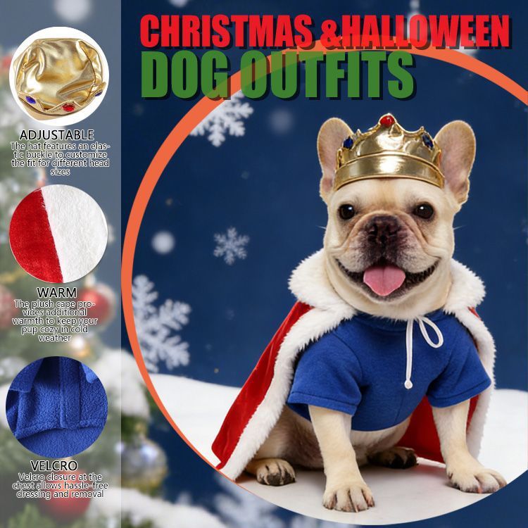 MEIQIPETBABY Dog Costume Polyester Small Breed SDZ135 striped pirates L Size: L; Neck (cm): 32-38; Bust (cm): 44-50; Back length (cm): 31-35; Recommended pet โ image 3