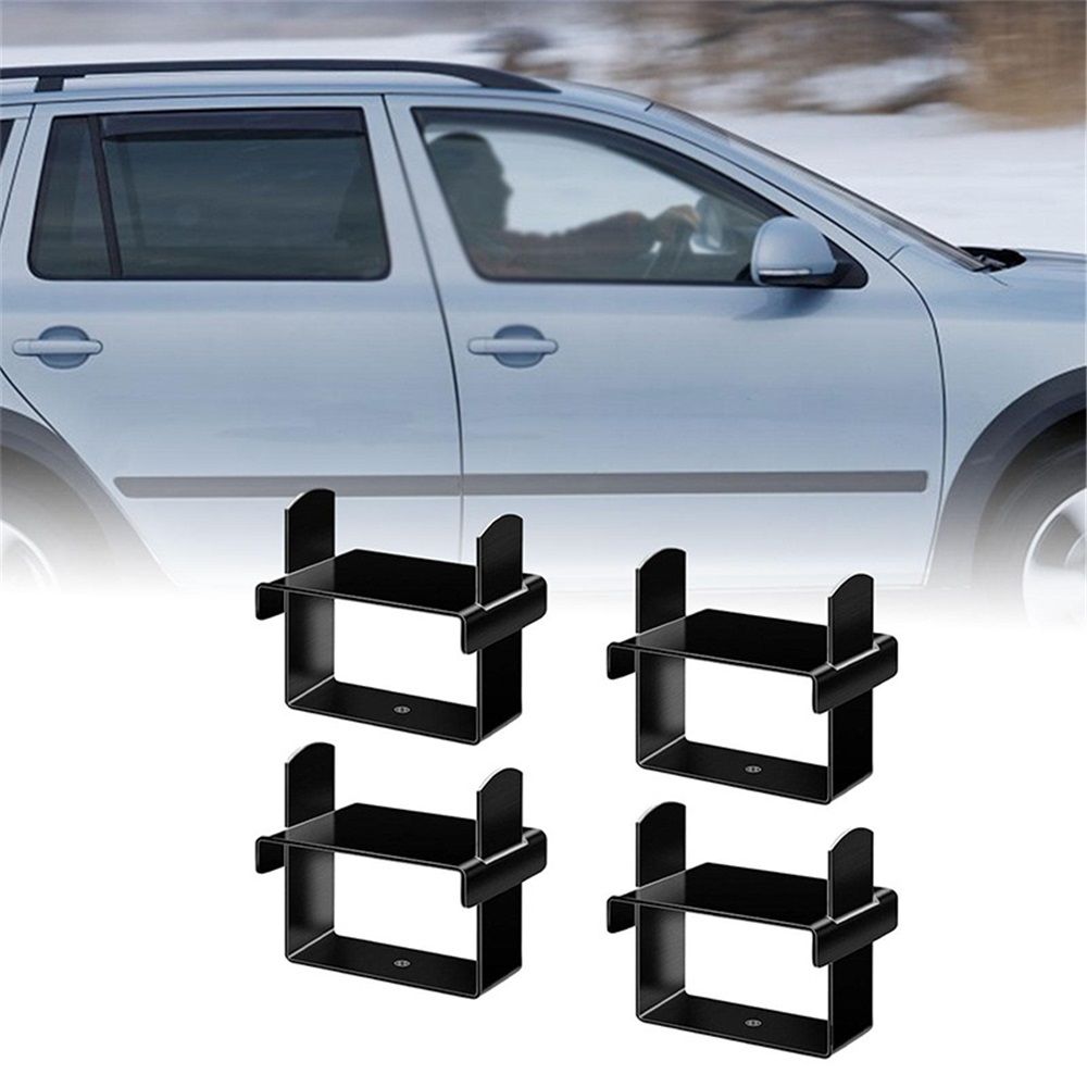 4 Pcs Leaf Spring Clamp Kit Leaf Springs up to 2.5” Wide Lock Spring Together for Vehicles Stabilizing, Repair Clip with Cap Wide Axle Rebound Clamp(Black) — image 2