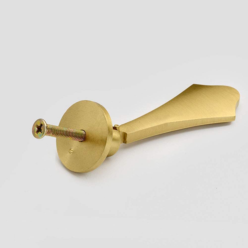 2PCS，Solid Brushed Pendant Handles Knob Zinc Alloy Handles Knobs with Mounting Screw for Cabinets Drawer Door Furniture Decorative — image 2