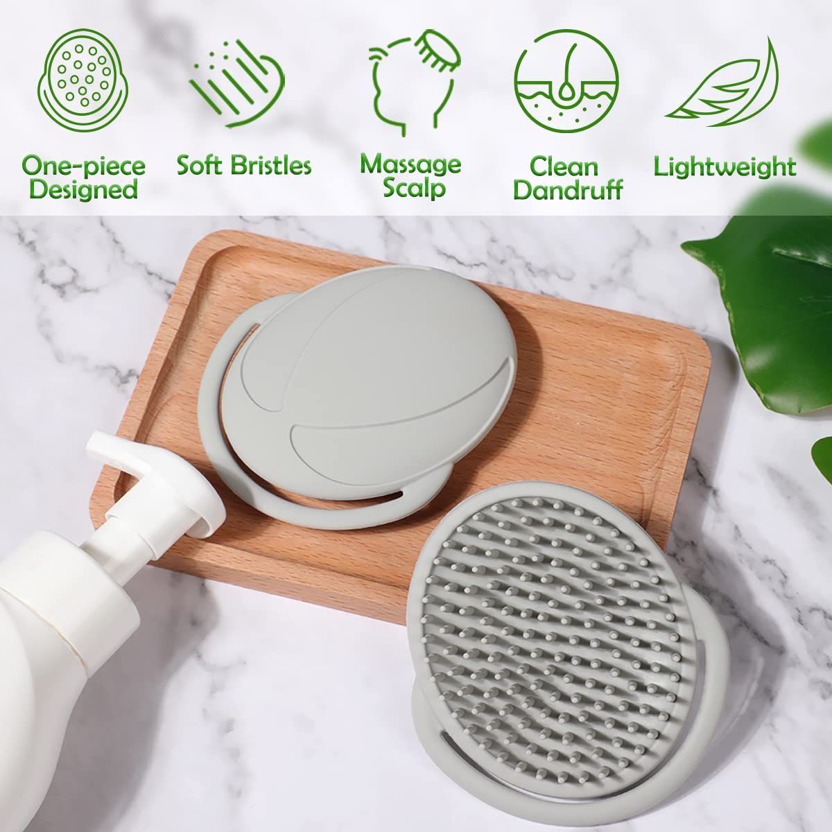 Soft Comb| Hair Scalp Massager, Toddlers Suitable for both children and adults,Ideal Shower Gifts for Mum - 1pk — image 3