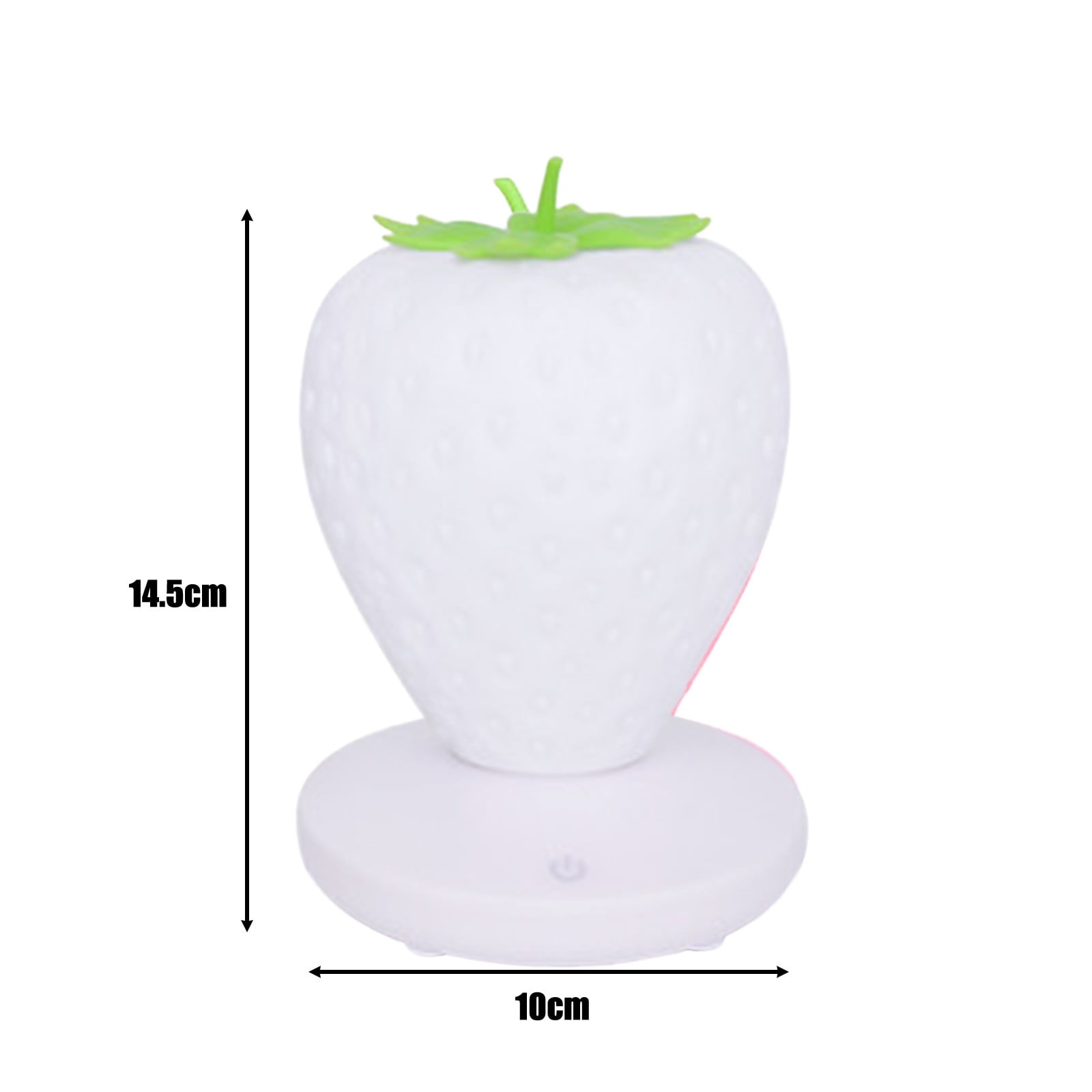 Strawberry Night Light, Silicone Strawberry LED Lamp with USB Powered, Color Changing Small Night Light, 3 Gear Touch Lighting, for Birthday Party Holiday — image 3