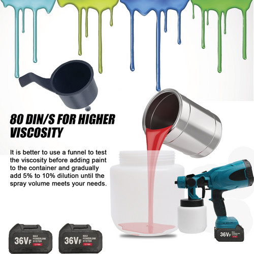 Cordless High Pressure Airless Spray Gun Paint Sprayer For Makita 18V Battery โ image 5