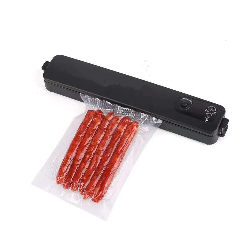 Portable Vacuum Sealer, Automatic Sealer for Food Storage, Easy to Use Compact Food Preservation Sealing Machine for Home & Kitchen,37.3 × 7 × 8.5cm,black