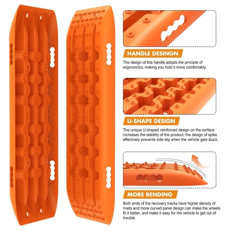 X-BULL 4WD Recovery tracks 10T 2 Pairs/ Sand tracks/ Mud tracks/ Mounting Bolts Pins Gen 2.0 — image 2