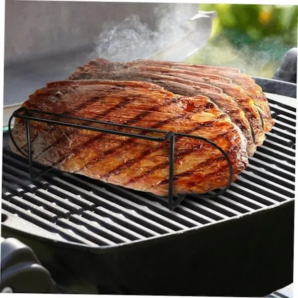 Portable Stainless Steel Grill Rack, Heat-Resistant Easy-Clean Cooking Grate for Camping, Picnics and Backyard Grilling, Black โ image 2
