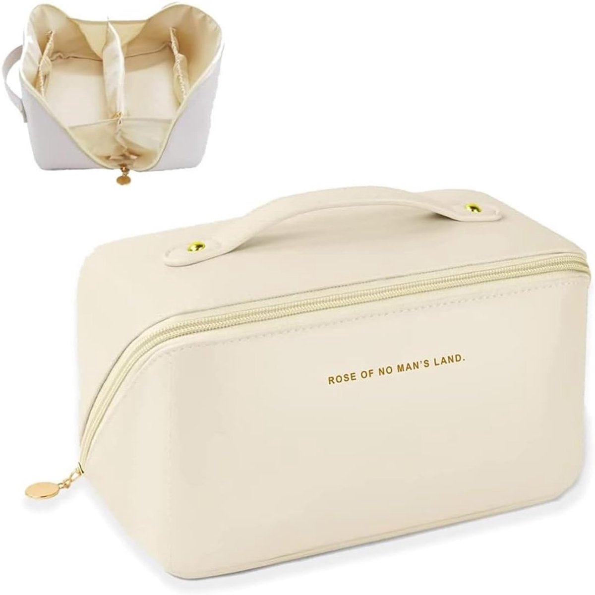 Toiletry Bag - Women's Toiletry Bag - Toiletry Bags - Travel Makeup Bag with Handle - Beauty Cases - Waterproof PU Makeup Bag - Cosmetics Bag - Small