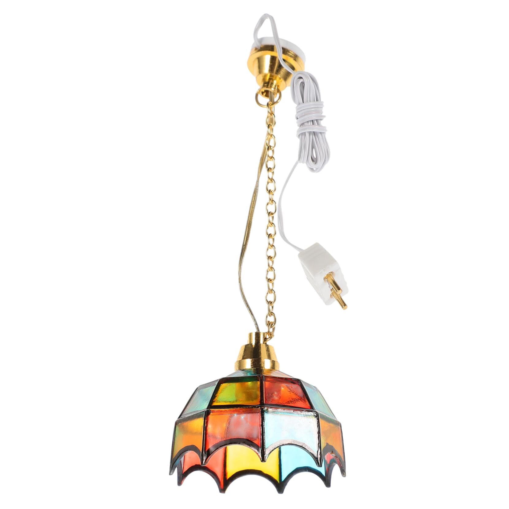 1pc Miniature Ceiling Light Mini Adornment Mini Hanging Lamp Light for Mini Adornment