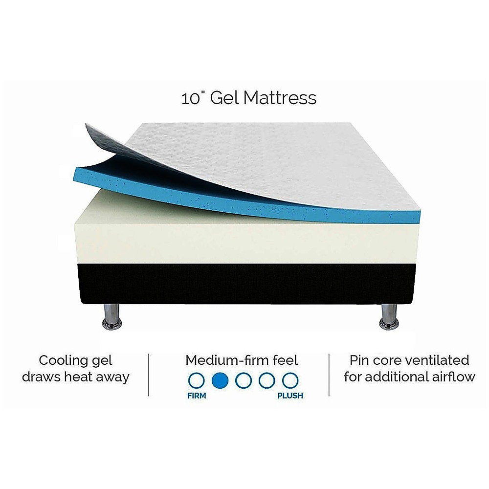 Palermo Double 25cm Gel Memory Foam Mattress – Dual-Layered Comfort with CertiPUR-US® Certified Foam — image 6