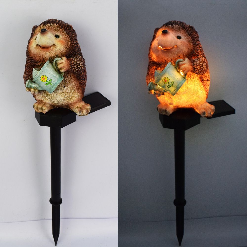 Solar Light Outdoor Decor,Solar LED Hedgehog Stake Lights,Decorative Light for Yard Patio Garden Lawn Balcony-Hedgehog â image 3