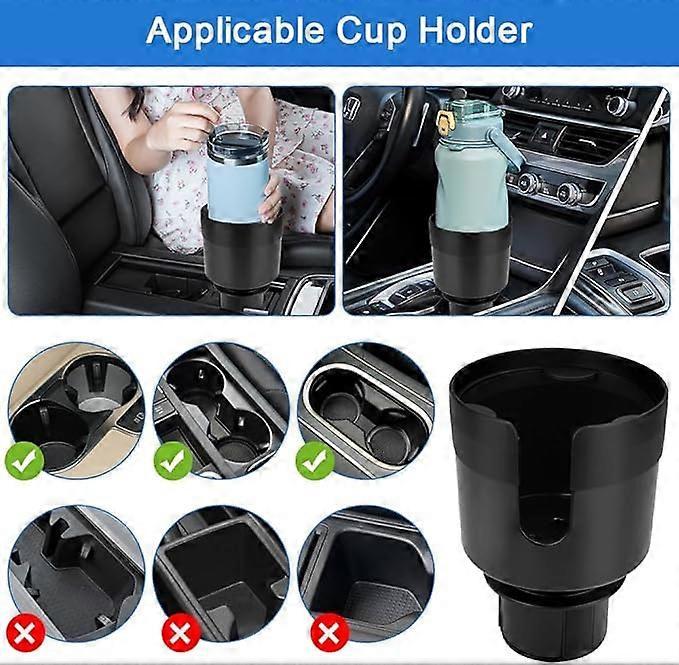 Adjustable Universal Car Cup Holder - Can Holder for Bottle/Drink, Truck Compatible Black — image 5