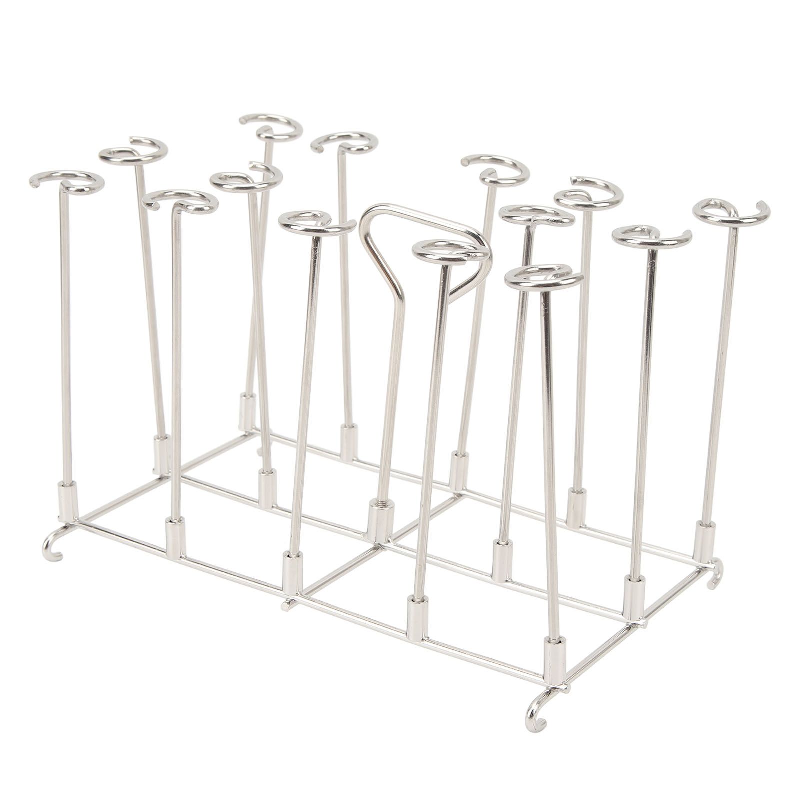 Skewer Stand Fryer Grill Rack Set Stainless Steel Vertical BBQ Grill Rack Round Rotating Fryer Stand for Ninja DZ201 Foodi 8 Quart โ image 5