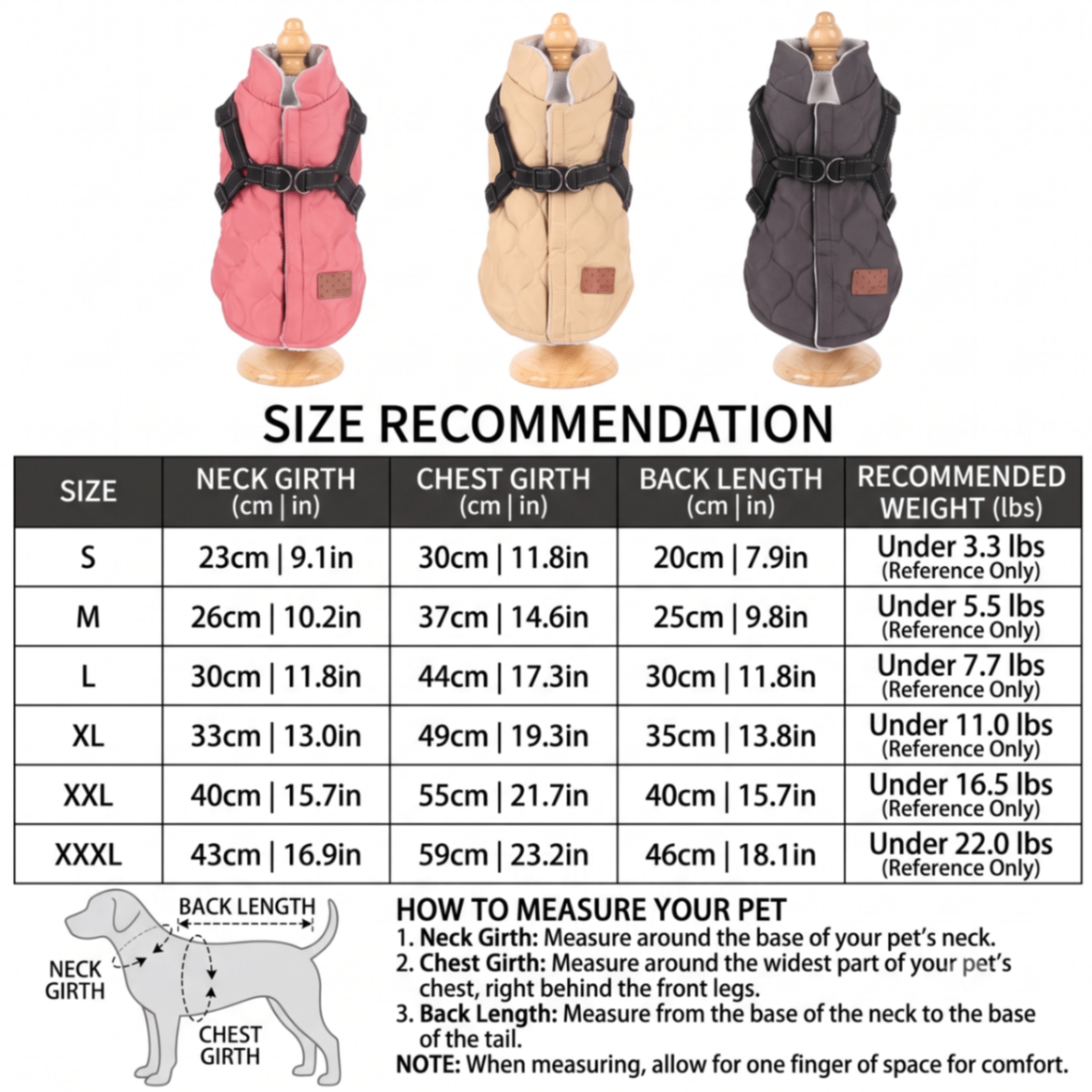 Premium Winter Dog Coat with Built-in Harness, Water-Resistant Puffer Vest for Small & Medium Breeds, Reflective Safety Straps, and Fleece Lining for Warmth — image 2