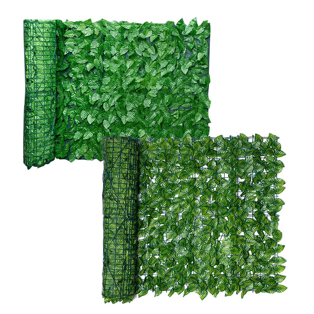 Artificial Leaf Screening Roll UV Fade Protected Hedging Wall Landscaping Garden Fence Balcony Screen for Indoor Outdoor Decor — image 2