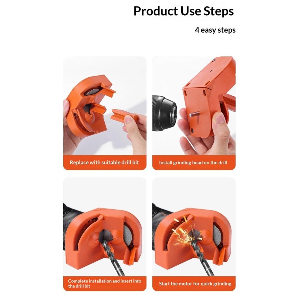Drill Bit Sharpener - Professional Drill Bits Sharpener for All Bits, Electric Drill Bit Sharpener, Efficient Drill Bit Grinding Sharpener, Cemented Carbide — image 5