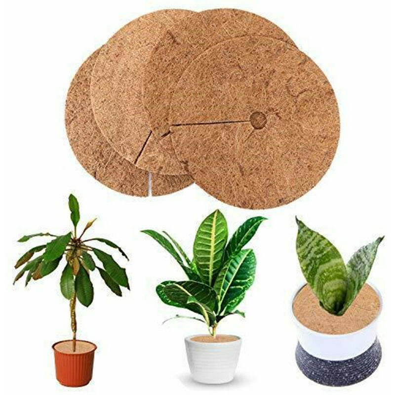 Pieces Mulching Disc, Winter Protection For Potted Plants, Plant Protection Mat, Biodegradable Coconut Mat Plants For โ image 3