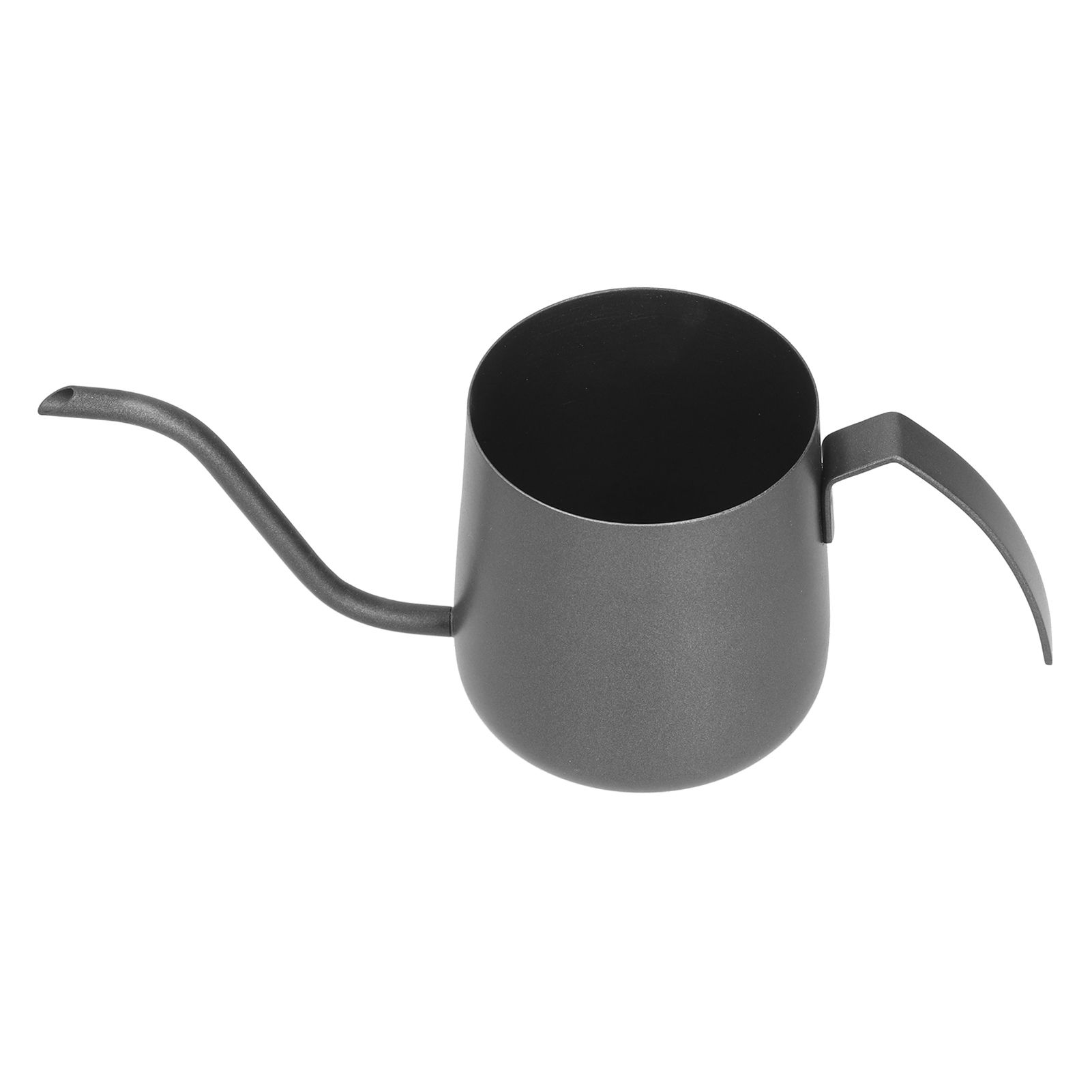 304 Stainless Steel PTFE Gooseneck Kettle with Inner Scale Pour Over Coffee Pot for Home250ml Black โ image 3