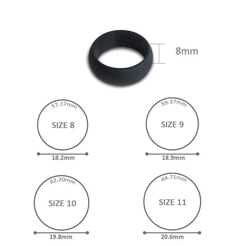 Silicone Rubber Ring Bands 3Pcs - 11 — image 4