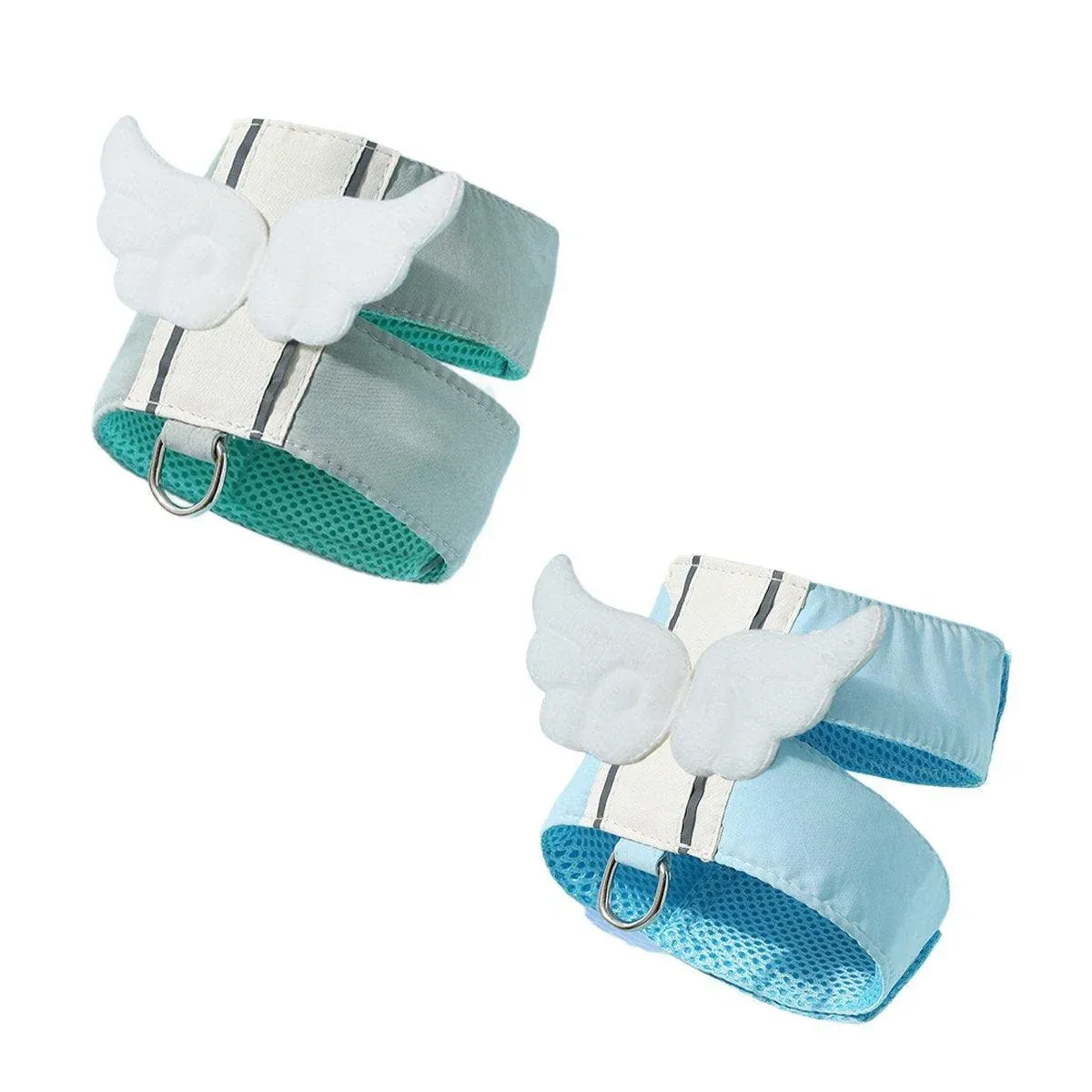 Pet Angel Wings Dog Vest Leash Cat Harness Anti-Break Walking Dog Leash Set - Blue-M — image 3
