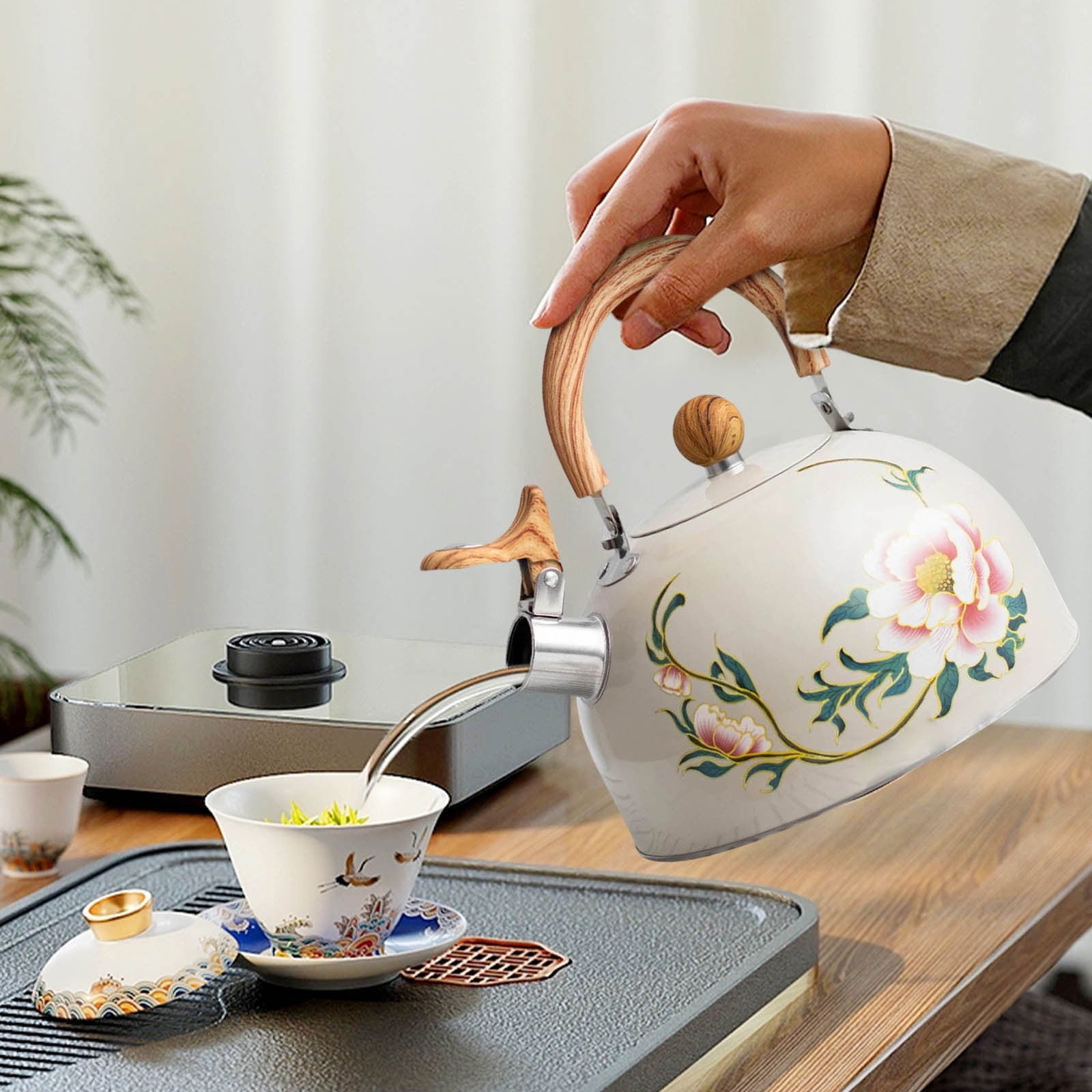 Whistling Tea Kettle for Stovetop, Stainless Steel Tea Pot Kettles, Rapid Boiling Teapot with Stay-Cool Ergonomic Handle, Perfect for Home & Kitchen Multicolor โ image 6