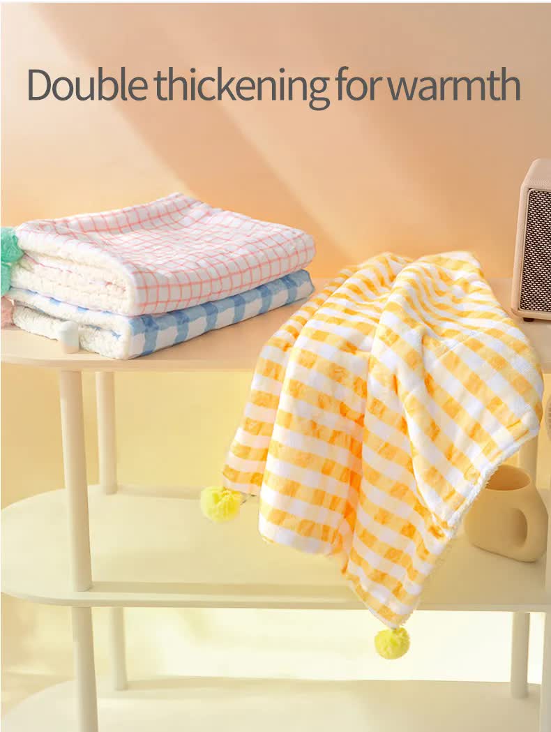 Multi-Use Pet Blanket -Soft Cushion, Blanket, and Pillow for Cats and Small Dogs, Yellow XL100*78CM โ image 3