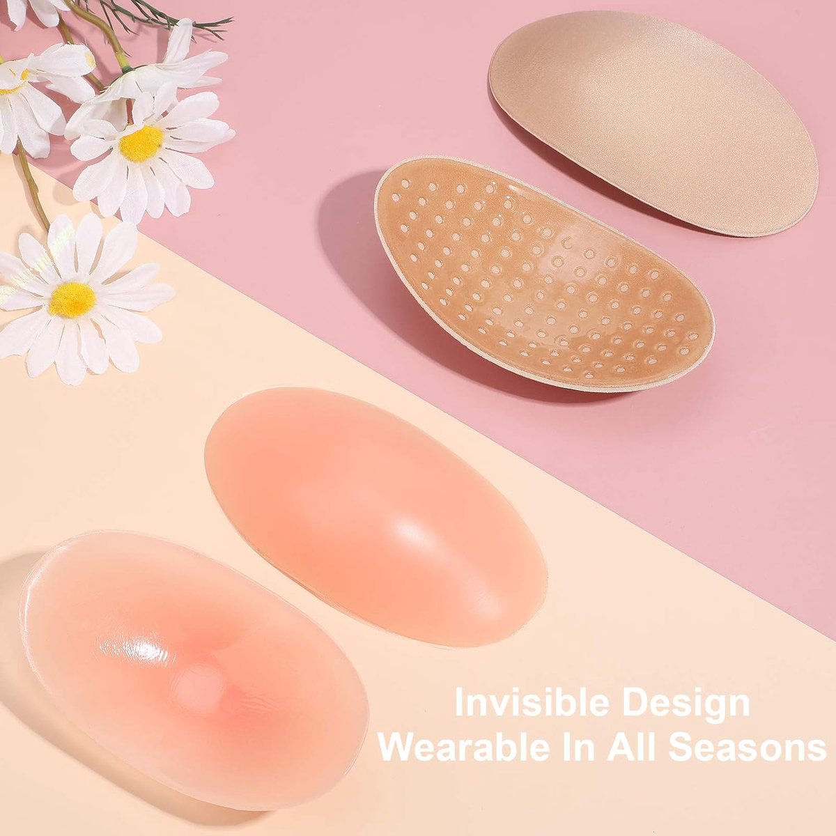 Premium Self-Adhesive Shoulder Pads - 4 Pairs - Reusable - Shoulder Pads for Women's Clothing - Shoulder Pads for Clothing - Shoulder Pads - Silicone Shoulder — image 4