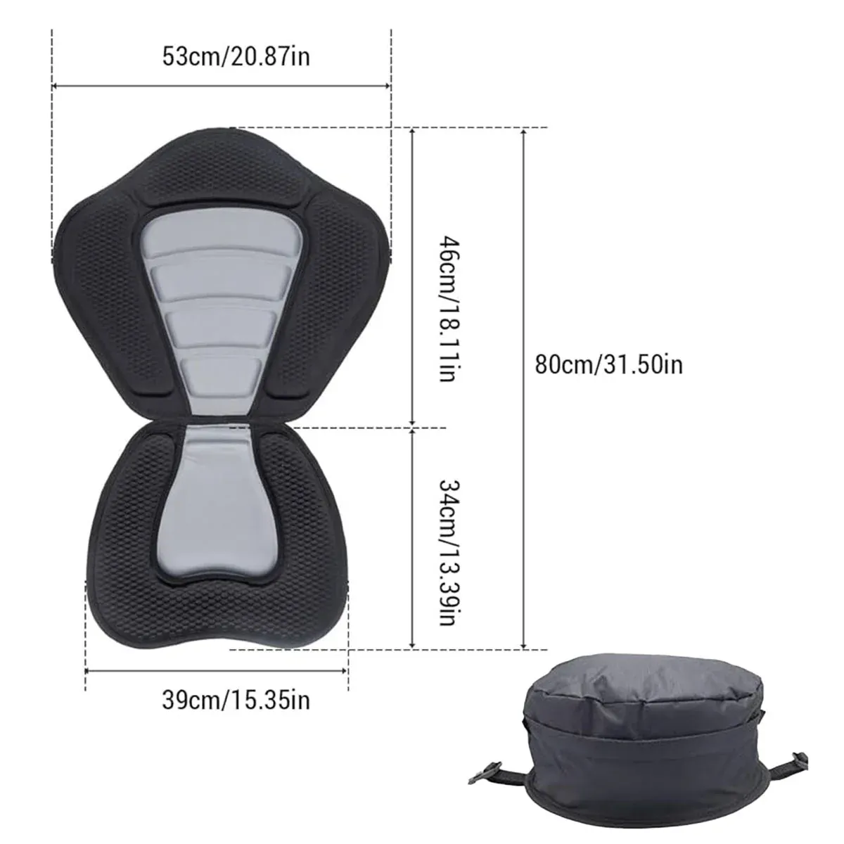 Kayak Seat Cushion Pad Detachable Backrest Paddleboard Surfboard Boat Accessory — image 3