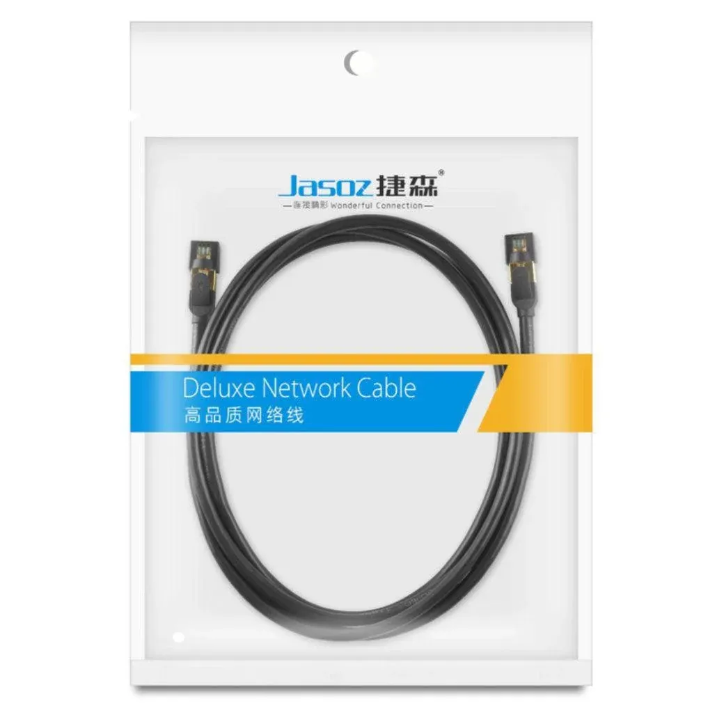 Jasoz Network Lan Cat7 Rj45 Cord Ethernet Shielded Cable Patch Lead 1-10M - 3 m β image 3