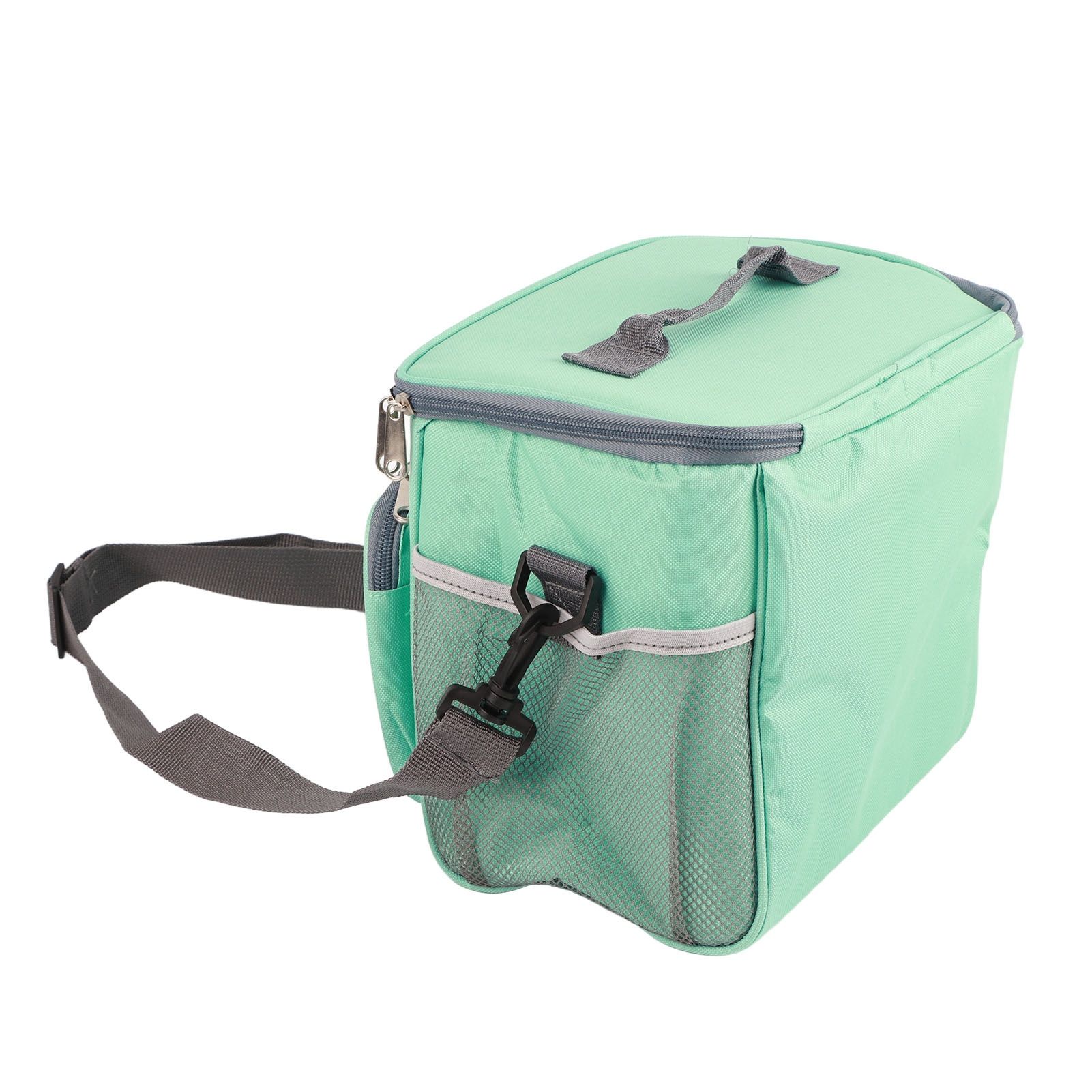 Insulated Bag Cloth Multifunction Modern Thermal Lunch Handbag with Single Shoulder for Home Work Green — image 5