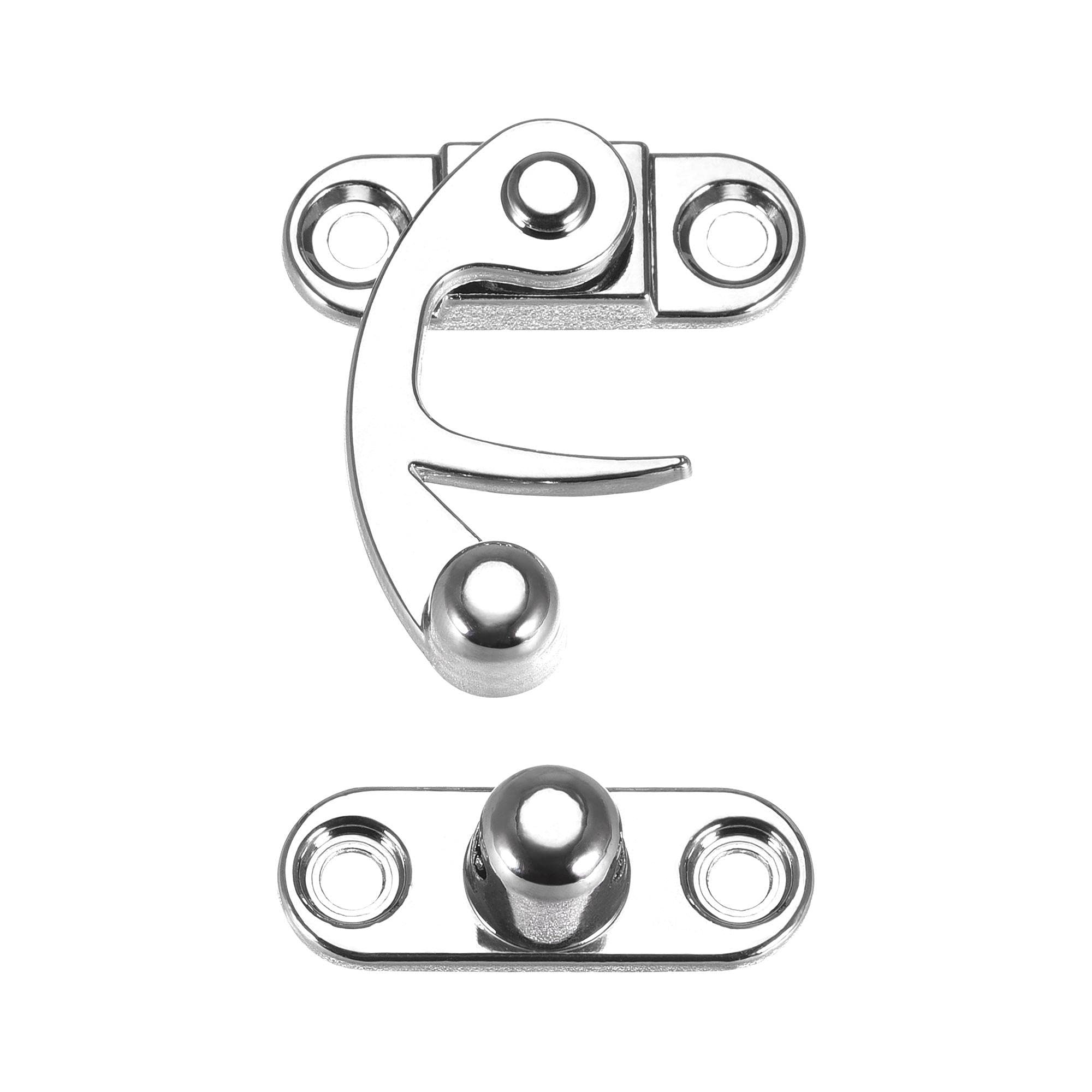 Antique retro horn lock wooden box wine box buckle right hook luggage accessories furniture hardware — image 2